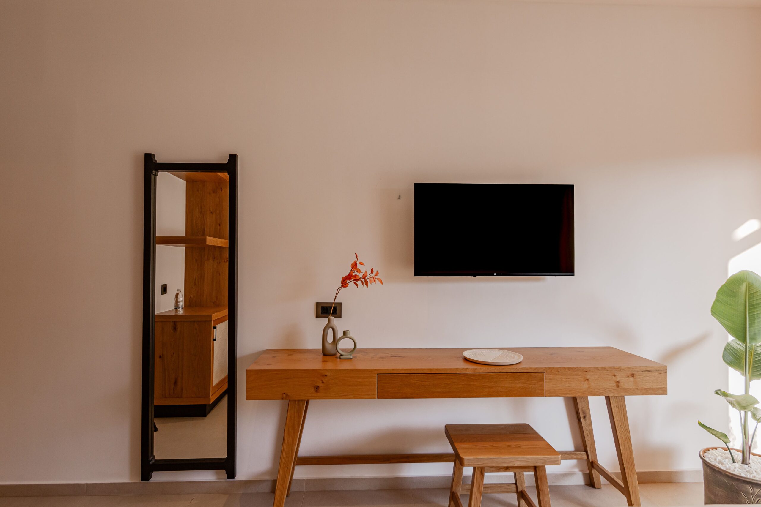 Premium suite offering elegant interiors and access to serene outdoor areas