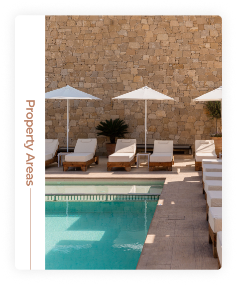 Beautifully landscaped property area with lush gardens and relaxing outdoor spaces